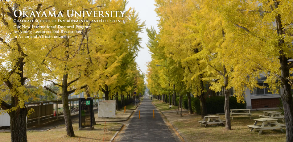 Okayama University Graduate School of Environmental and Life science / Our New International Doctoral Program for young Lecturers and Researchers in Asian and African countries